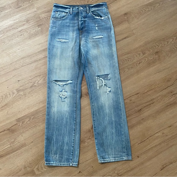 7 For All Mankind Denim - 7 For All Mankind high rise  Easy Straight jeans sz 27